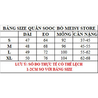 QUẦN SOOC BÒ NỮ HÀNG QUẢNG CHÂU (MEISY)
