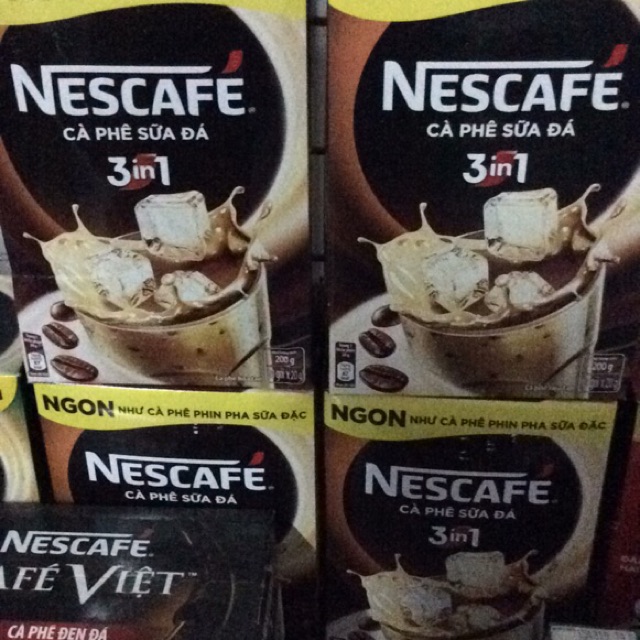 Nescafe xanh,đỏ,sữa đá