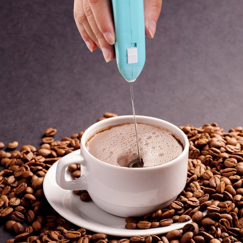 1 Dụng Cụ Đánh Trứng/ Tạo Bọt Cà Phê Cappuccino Mini Cầm Tay Tiện Dụng Cho Nhà Bếp