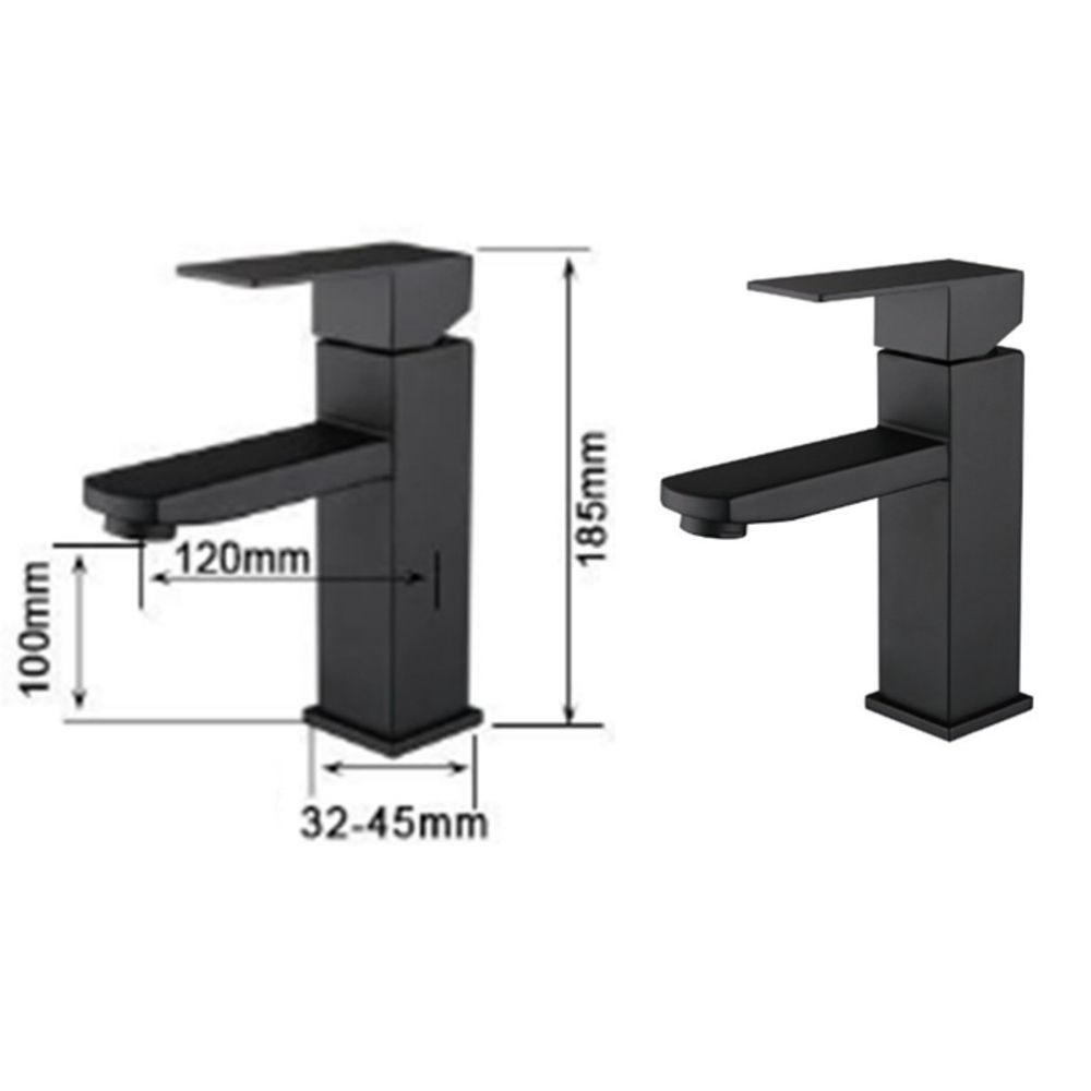 Vòi chậu rửa mặt nóng lạnh Lavabo HL025 - gật gù Inox 304 sơn tĩnh điện đen tăng áp cao cấp có lõi sứ , bh 24 tháng