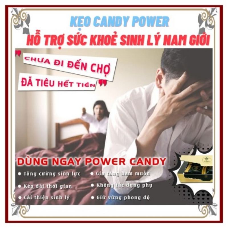 Kẹo tăng cường sinh lý nam POWER CANDY | Thế Giới Skin Care