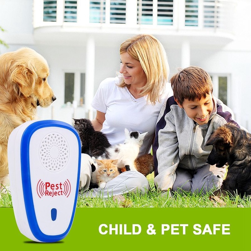Thiết Bị Đuổi Côn Trùng Pest Reject - Máy Đuổi Chuột Gián Muỗi Ruồi Kiến Mối Bằng Sóng Siêu Âm An Toàn