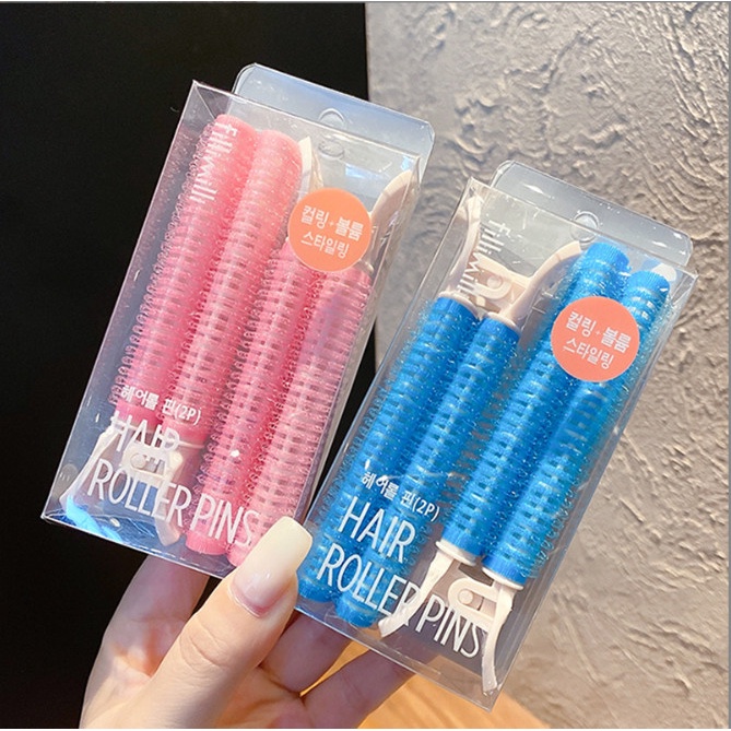 Hôp 2 chiếc kẹp mút uốn phồng chân tóc Hàn Quốc BAG U KMU2