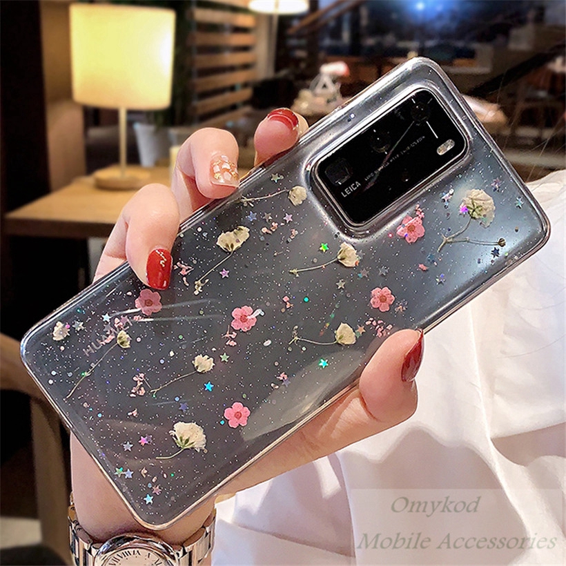 Ốp lưng mềm trong suốt hoa khô cho Samsung Galaxy A52 A72 A32 A12 A42 M51 A51 A71 50s A21s A30s A50 A30 A20 A10 A70 | BigBuy360 - bigbuy360.vn