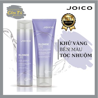 Bộ dầu gội xả tím khử sắc tố vàng blonde life violet joico 300ml/250ml