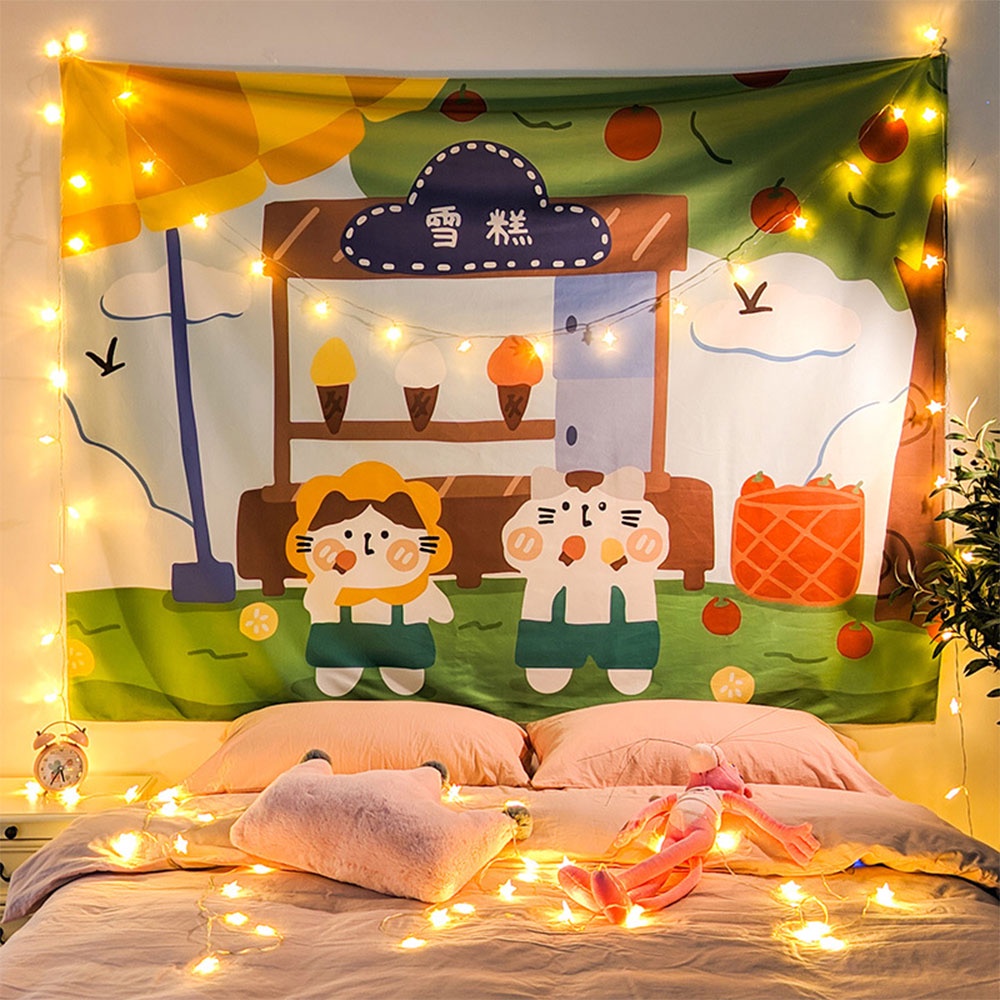 Thảm Treo Tường Họa Tiết Hoạt Hình Dễ Thương 95*73CM