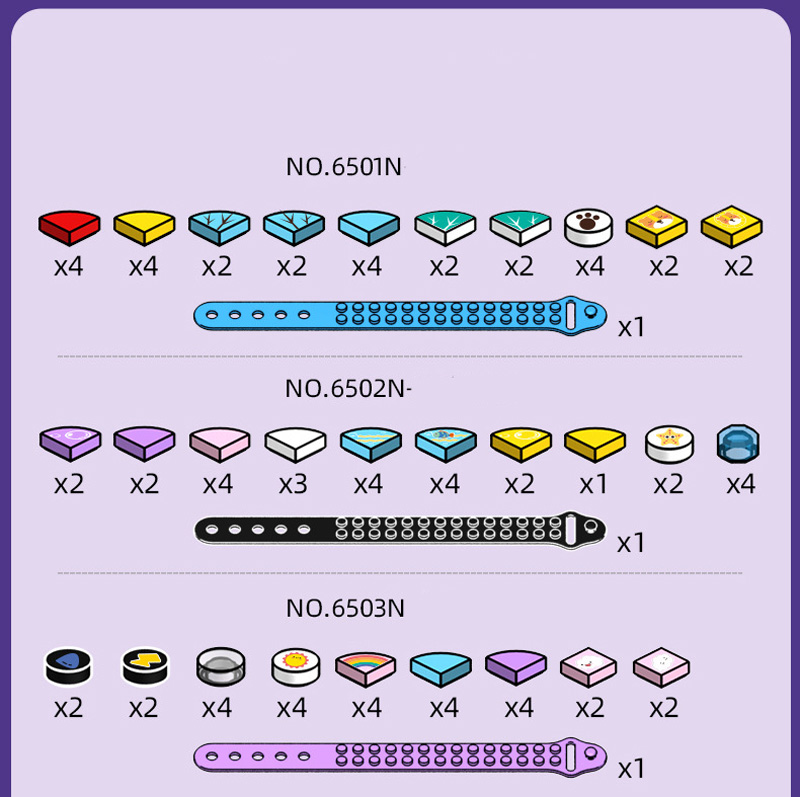 Bộ Vòng Tay LEGO Xếp Hình Sáng Tạo Thời Trang Thích Hợp Làm Quà Sinh Nhật Cho Bé Trai / Gái DIY