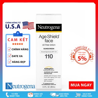 Kem Chống Nắng Neutrogena Age Shield® Face Oil-Free Lotion Sunscreen Broad Spectrum SPF 110 (88mL)