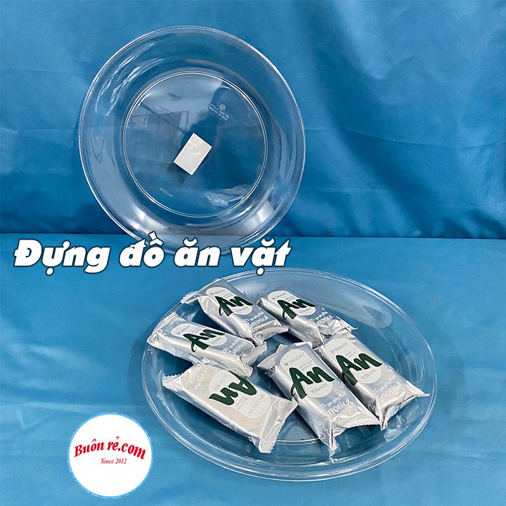 Đĩa nhựa trong suốt cao cấp Việt Nhật - Đĩa trong thiết kế sang trọng chất liệu nhựa ABS 01450