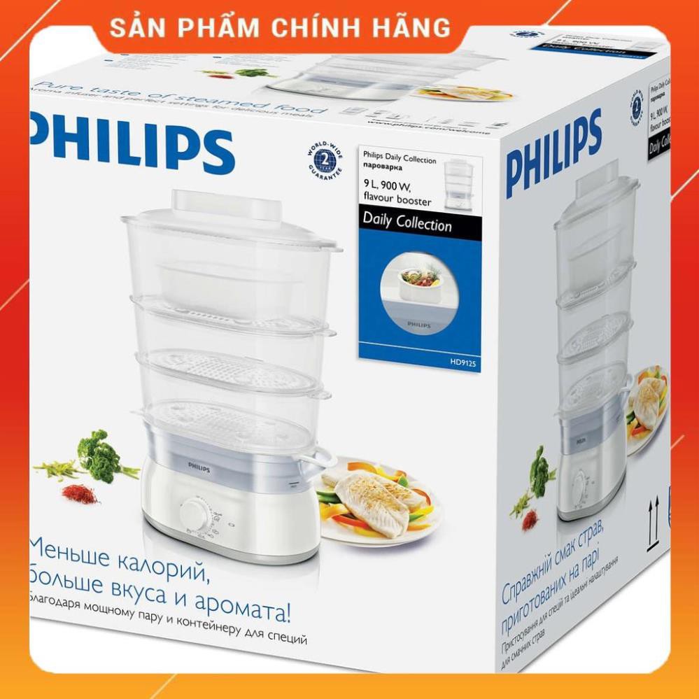 [ELHAB4 giảm tối đa 500K] Nồi hấp thực phẩm Philips HD9125 hãng phân phối