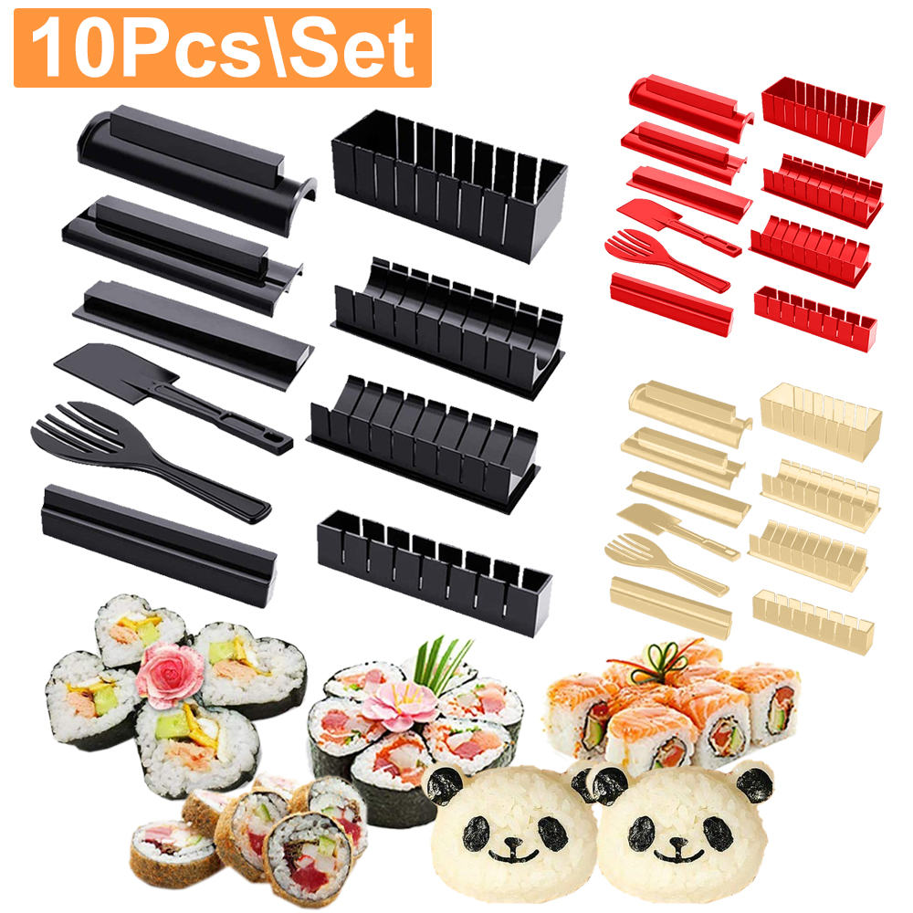 Bộ Dụng Cụ Làm Sushi 10 Món Đa Năng Không Kèm Dao Tiện Dụng