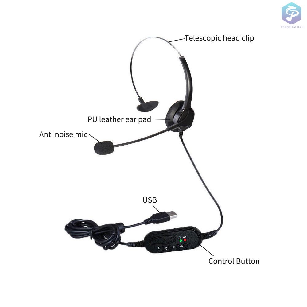Tai Nghe Usb Một Mặt Có Thể Điều Chỉnh Âm Lượng Cho Pc Laptop | BigBuy360 - bigbuy360.vn
