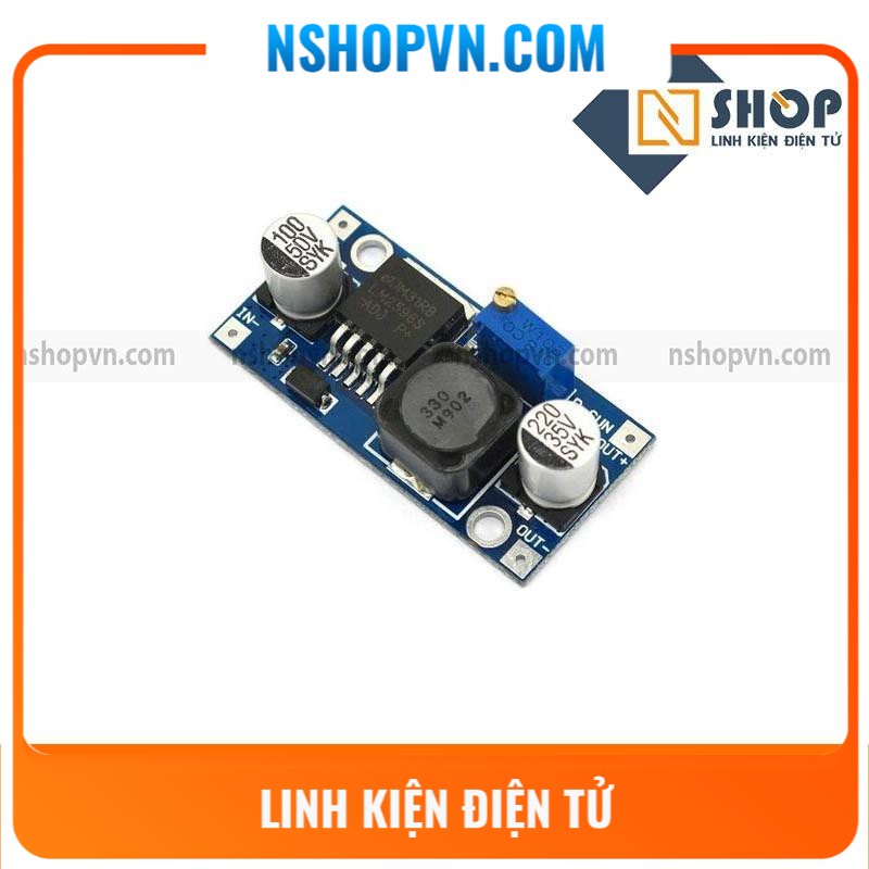 Mạch Giảm Áp DC LM2596 dòng tối đa 3A, đầu vào 3-30V, đầu ra 1.5-29V