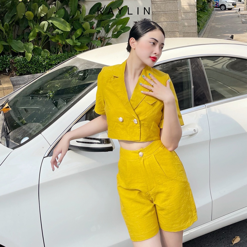 Set áo vest nữ mix quần ngố thời trang KAYLIN - N1683