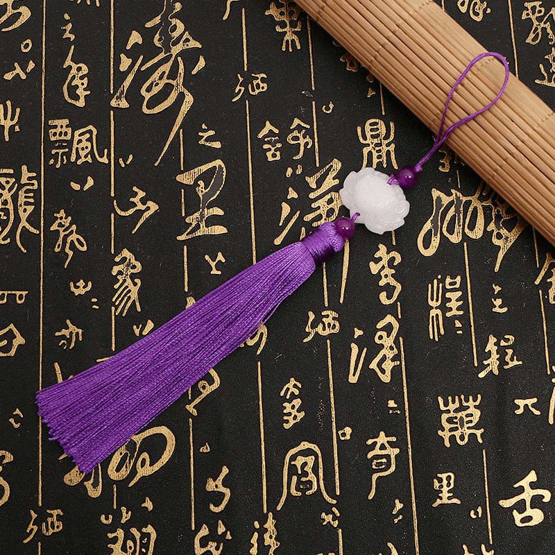 Khánh Hoa Sen Trắng Phong Thủy Treo Ô Tô, Xe Tải, Xe Khách, Nơi Ở Bình An, May Mắn