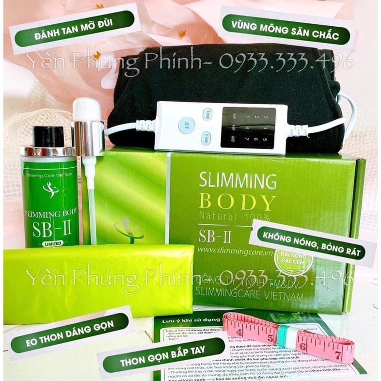 BỘ QUẤN NÓNG THẢI M Ỡ SLIMMING BODY SB-II HỒ NGỌC HÀ, ĐAI QUẤN NÓNG TAN M Ỡ, SIẾT EO