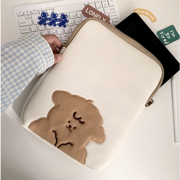 Túi đựng laptop họa tiết chú cừu nhỏ dễ thương kích thước 10/ 11 Inch 13/ 15 Inch