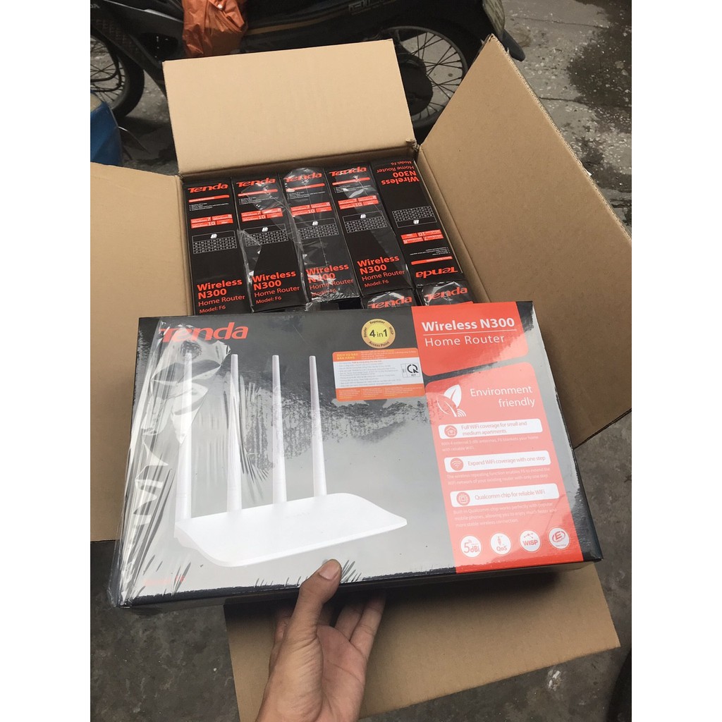 Bộ phát sóng Wifi Tenda 4 anten 300Mps F6 – Hàng Chính Hãng | BigBuy360 - bigbuy360.vn