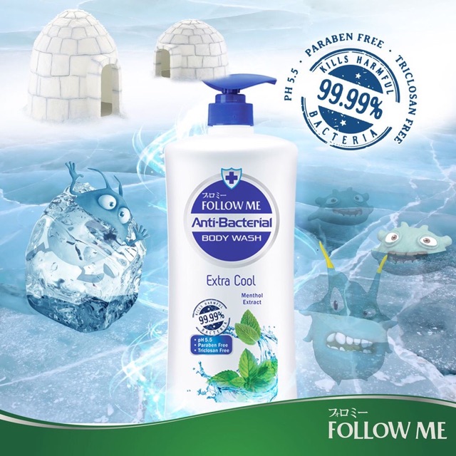 Sữa Tắm Dưỡng Ẩm Trắng Da Follow Me 1100ml Malaysia