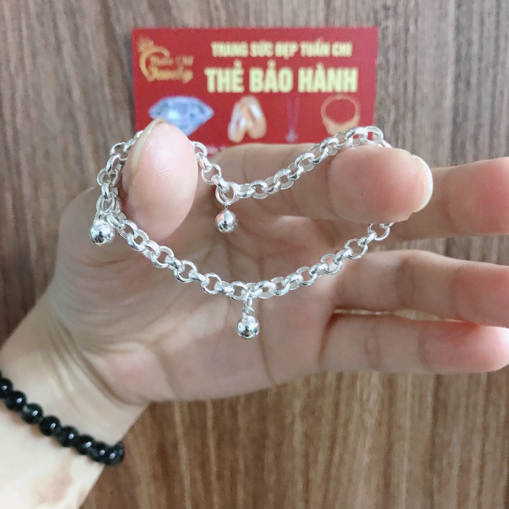 ⚡HÀNG SẴN⚡ Set Lắc Bạc Cho Bé, Vòng Tay Và Vòng Chân Trẻ Em, Mẫu Đơn Giản Cực Xinh