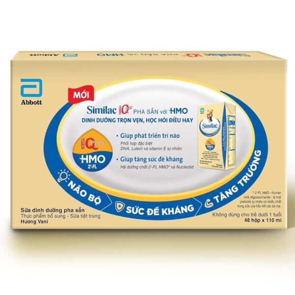Thùng sữa bột pha sẵn Similac 4 110ml (48 hộp x 110ml Mẫu mới)