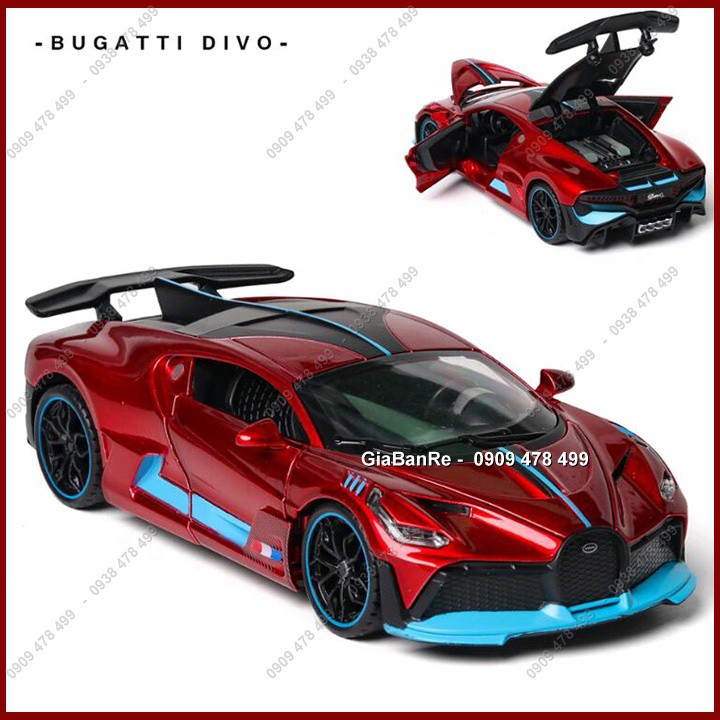 Xe Mô Hình Kim Loại Siêu Xe Bugatti Divo Tỉ Lệ 1:32 - 9650.1