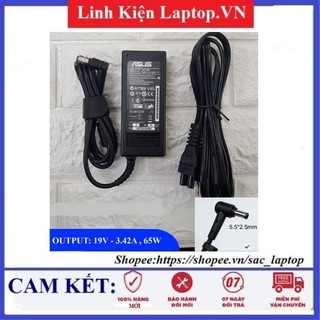 Sạc laptop asus 19v – 3.42a – 65w chân thường 5.5x2.5mm loại tốt - chữ nhật