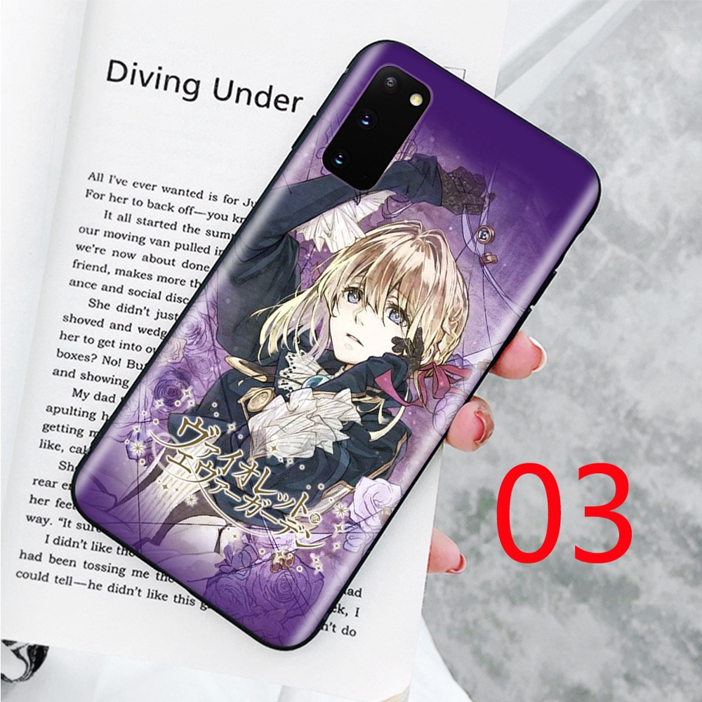 Ốp điện thoại mềm in hình hoạt hình Violet Evergarden cho Samsung Galaxy S10 Lite S20 Ultra A50 A50S Plus A70 A70S