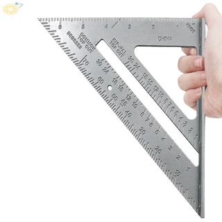 7inch Triangle Ruler Aluminum Alloy Speed Square Woodworking Measuring Tool sRCbei