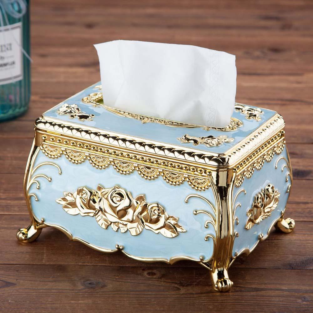 Hộp Đựng Khăn Giấy Để Bàn Bằng Acrylic Phong Cách Châu Âu Sang Trọng Giá Đỡ