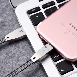 Hoco U11-Cáp sạc tự ngắt [1m2] có đèn cho iPhone/iPad