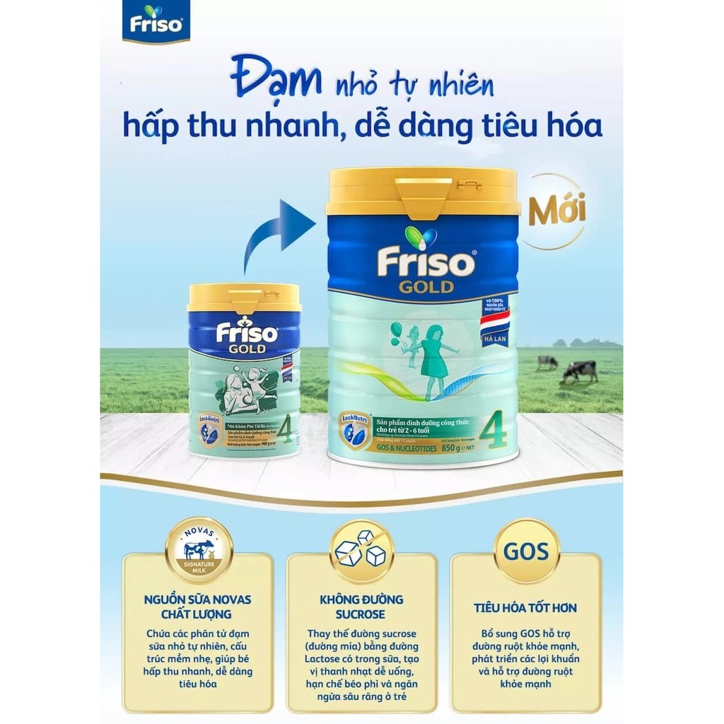 Sữa Bột Friso Gold 4 1,4kg (mẫu mới, date t8/2023)