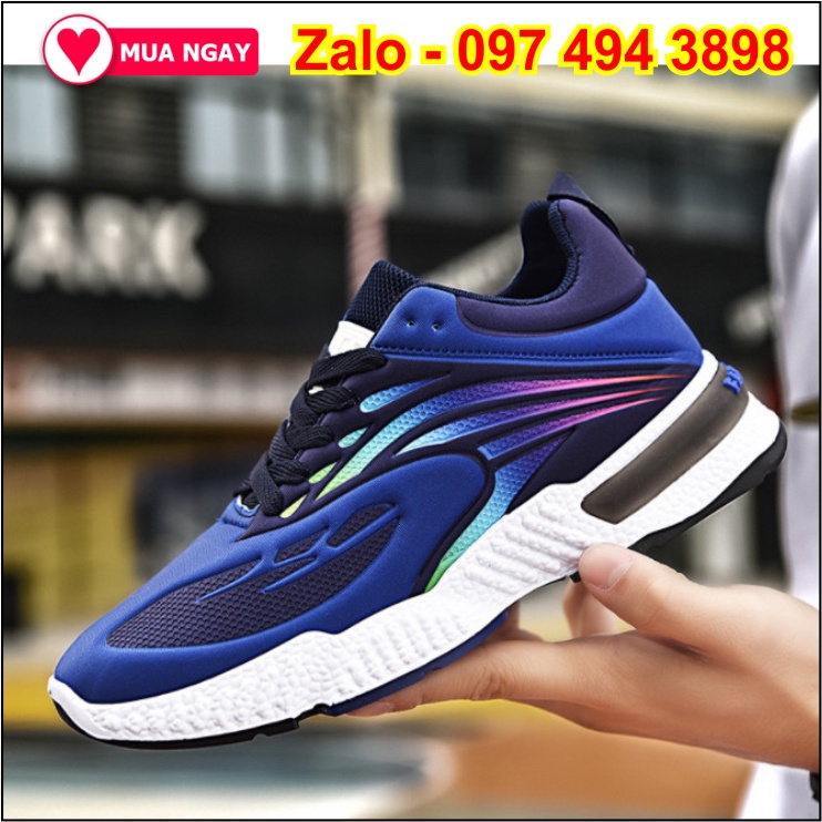 Giày sneaker nam thể thao năng động màu sắc rực rỡ tươi trẻ nhiệt huyết phong cách mạnh mẽ