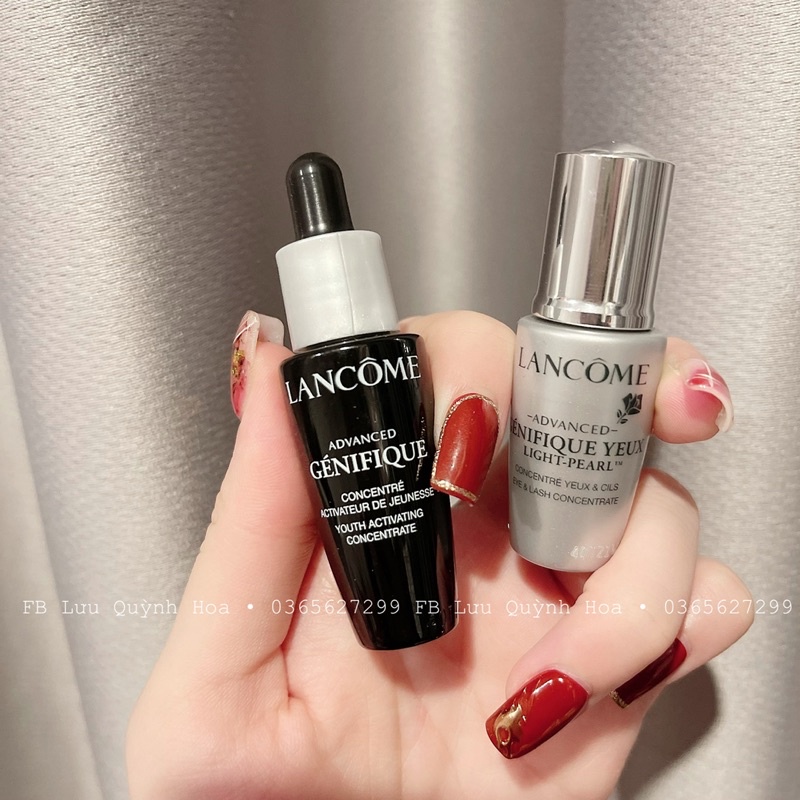 Setgift Lancome Genifique gồm tinh chất mặt 10ml và tinh chất mắt 5ml