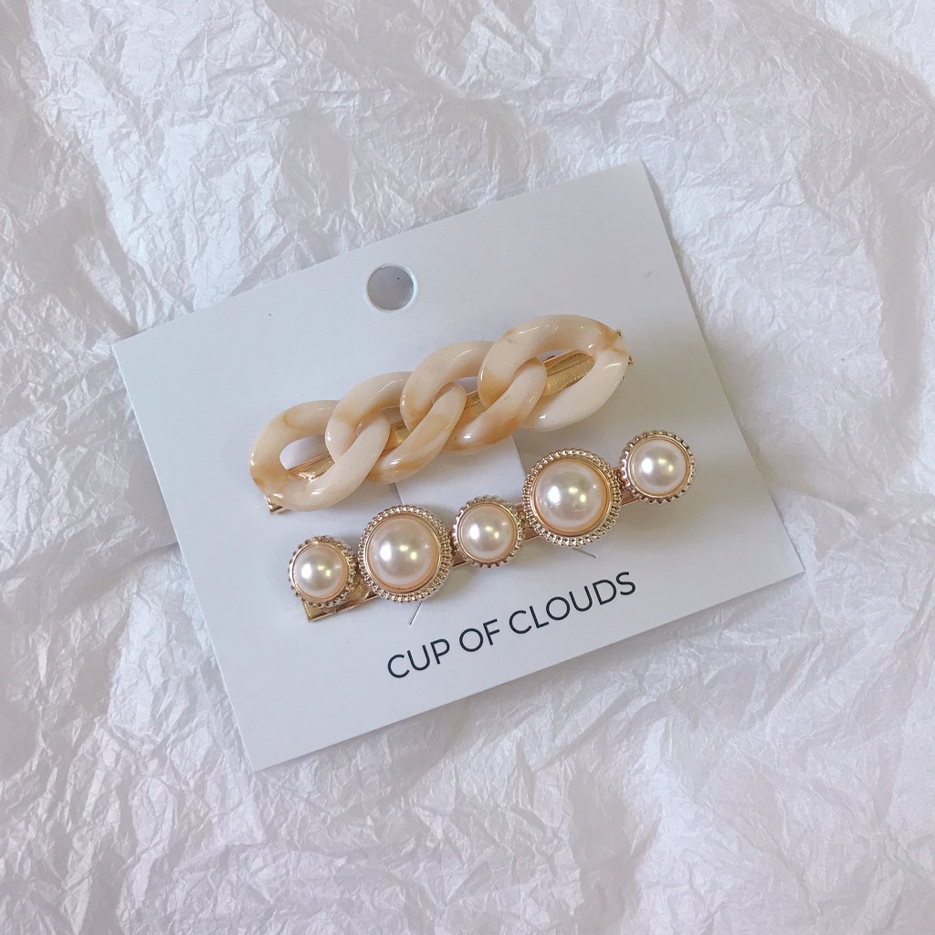 Set 2 kẹp tóc sang trọng