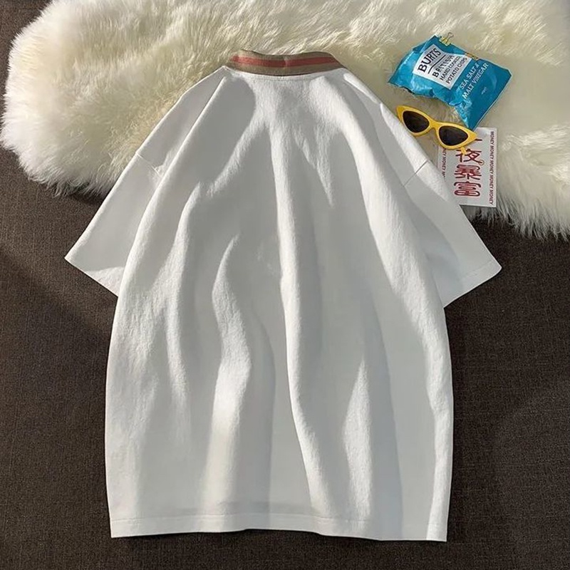 IELGY Áo thun polo tay ngắn phong cách thời trang retro dành cho nữ