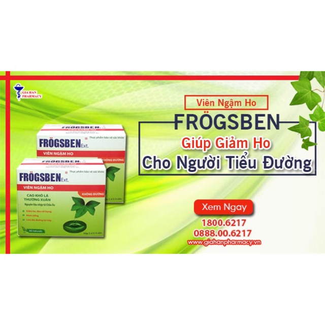 Kẹo FROGSBEN hộp 5 vĩ x 4 viên