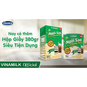 Kem đặc có đường Ngôi sao Phương Nam xanh lá hộp giấy 380g