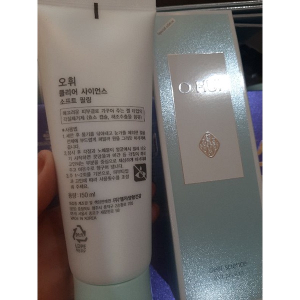 Tẩy da chết Ohui dạng kì Ohui Clear Science Soft Peeling Gel 150ml date 2024 nội địa Hàn