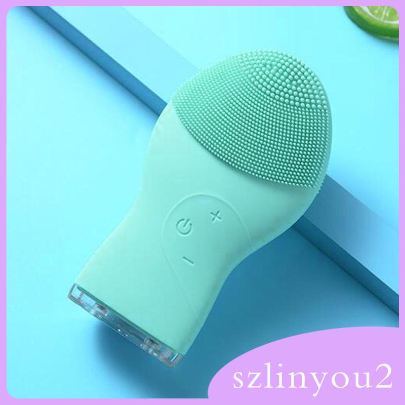 Máy rửa mặt điện bằng silicon giúp mát xa và tẩy tế bào chết chuyên sâu