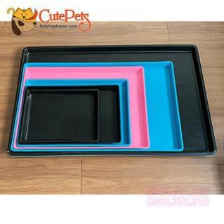 STHA- (combo 10 cái) Khay vệ sinh thú cưng (Size S 43x32cm) Khay nhựa rời có thể làm mâm hứng chuồng chó mèo