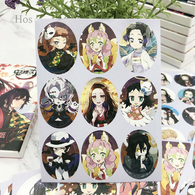 Bộ nhãn dán hình nhân vật anime ngẫu nhiên kiểu dáng sáng tạo