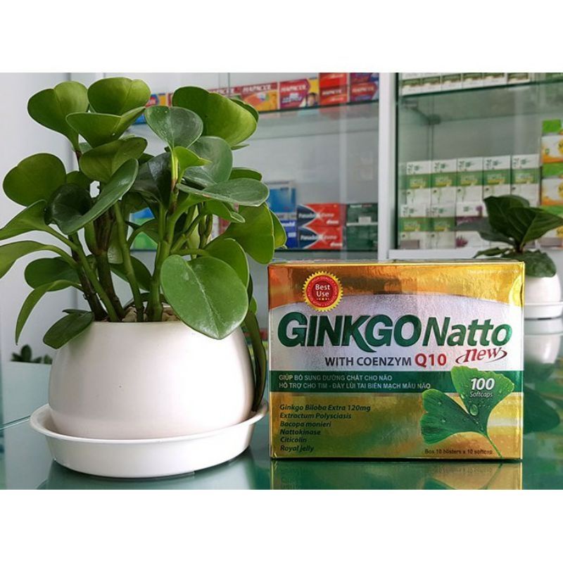 GINKGO NATTO NEW with coenzyme Q10 _ Tăng tuần hoàn máu não, hỗ trợ làm tan cục máu đông