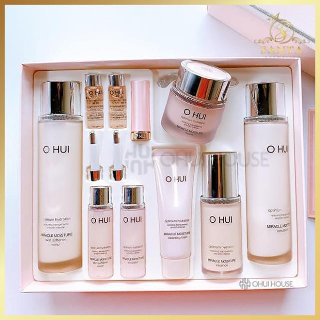 [FREESHIP] SET DƯỠNG ẨM DA TRẮNG HỒNG Ohui Miracle Moisture Special Set ( 8 sản phẩm)