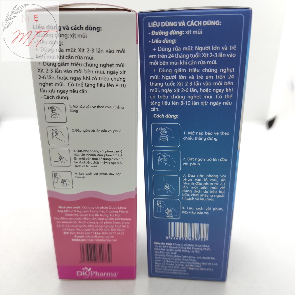 Dung Dịch Xịt Mũi DK Salt - Vệ Sinh Mũi
