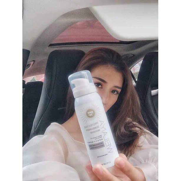 Bọt chống nắng trắng da Weilaiya giúp da căng bóng nâng tông trắng mượt 80ml spf 30+ PA+++ | BigBuy360 - bigbuy360.vn