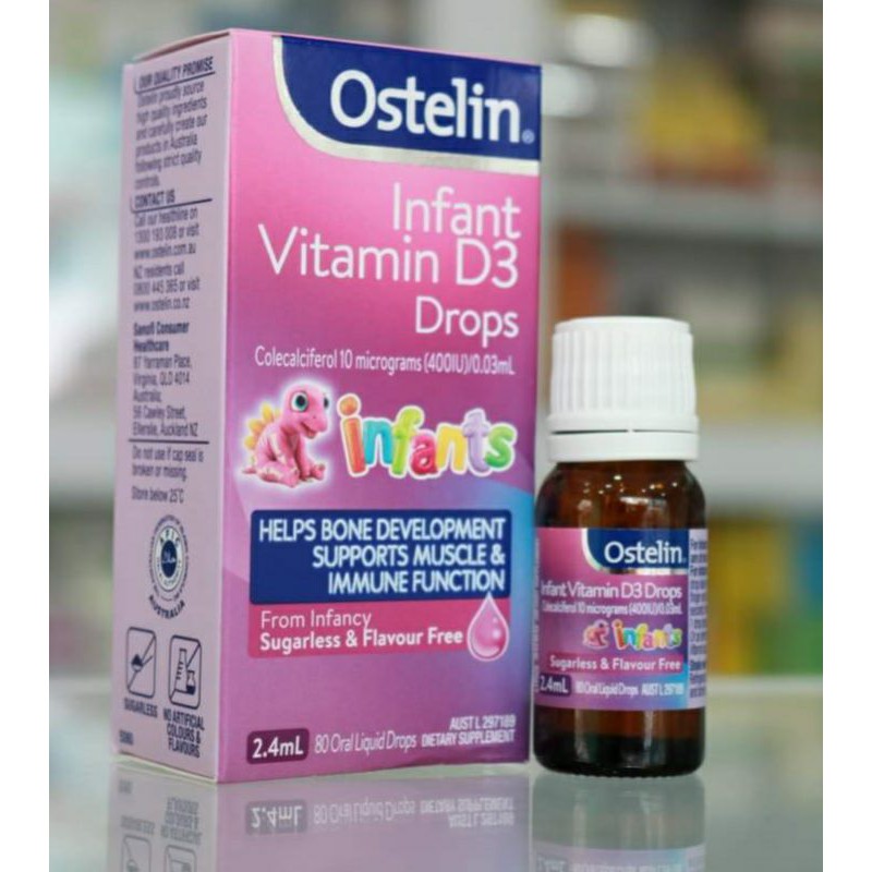 Vitamin D3 Ostelin dạng nhỏ giọt (D3 drop) 2.4ml
