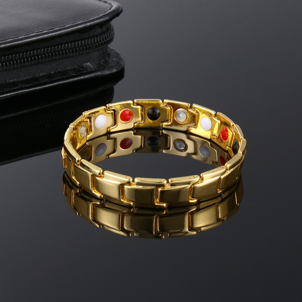 Vòng đeo tay UPSTOP bằng nam châm + hợp kim có thể tháo ra hỗ trợ chăm sóc sức khỏe kiểu dáng thời trang