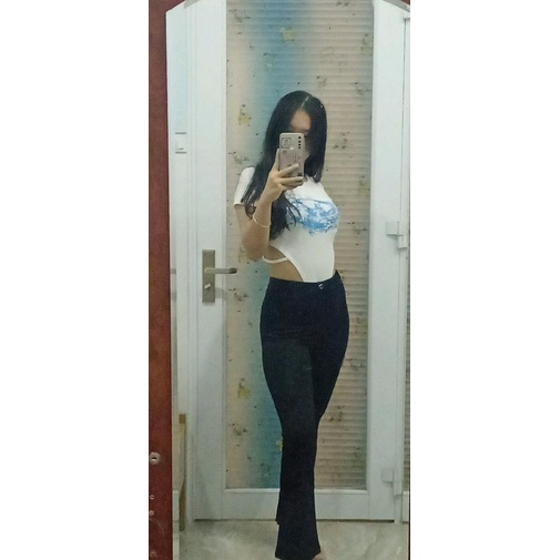 Áo bodysuit ESTINI khoét eo sexy in hình hot Tiktok Vải borip gân chất siêu đẹp, mịn | BigBuy360 - bigbuy360.vn