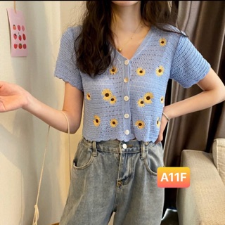 Áo len hoa cúc sẵn hàng. sỉ 110k